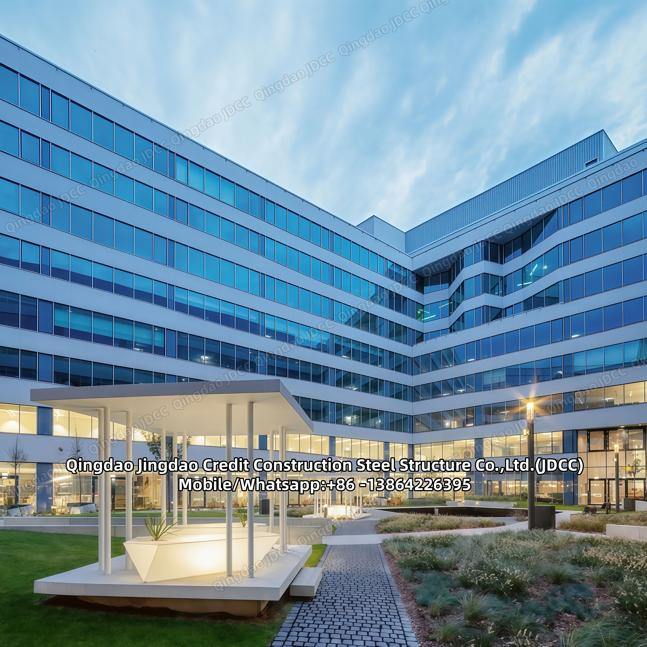 Glass Curtain Wall Steel Frame Building - Products