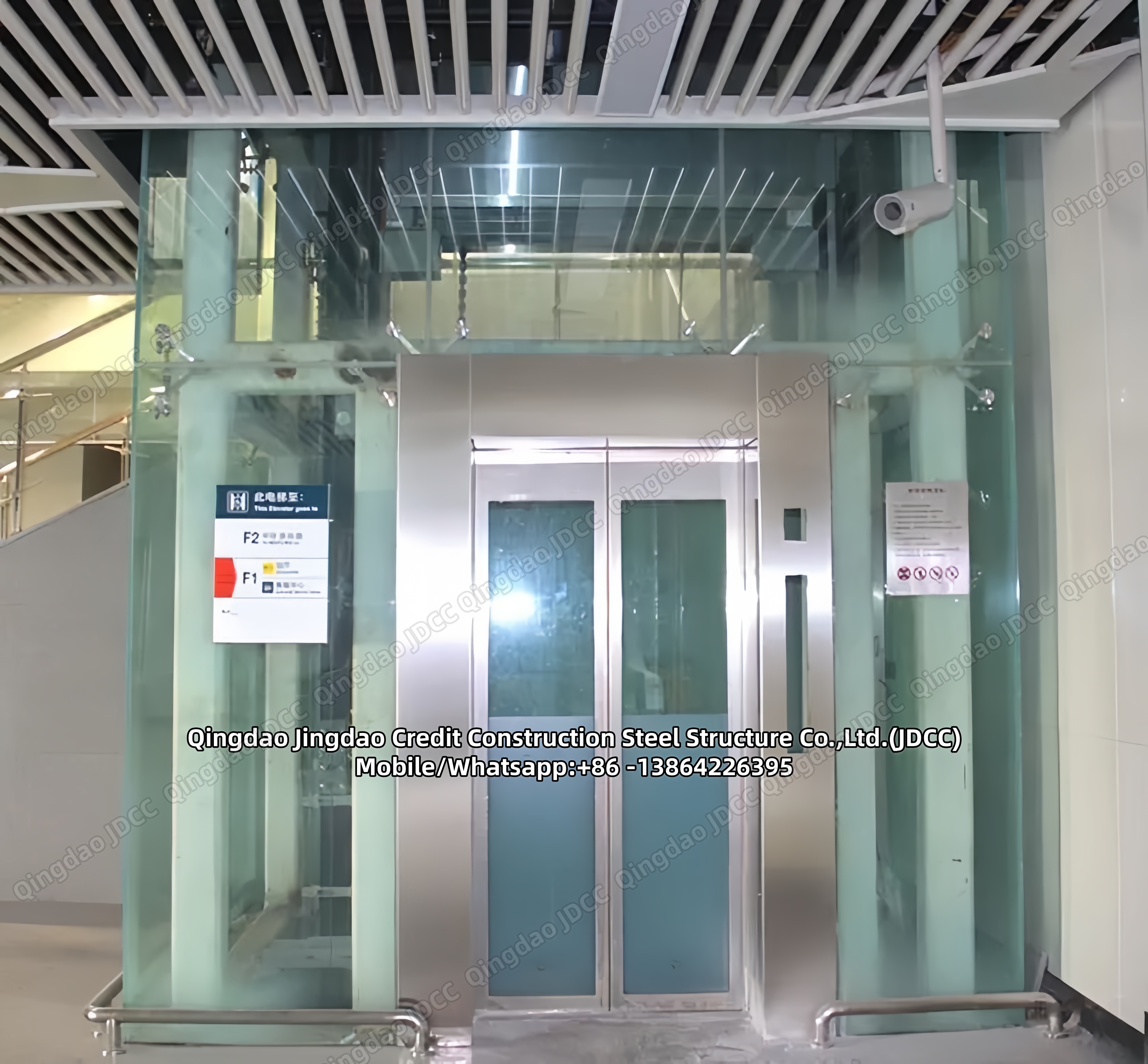 Steel Structure With Elevator - Products