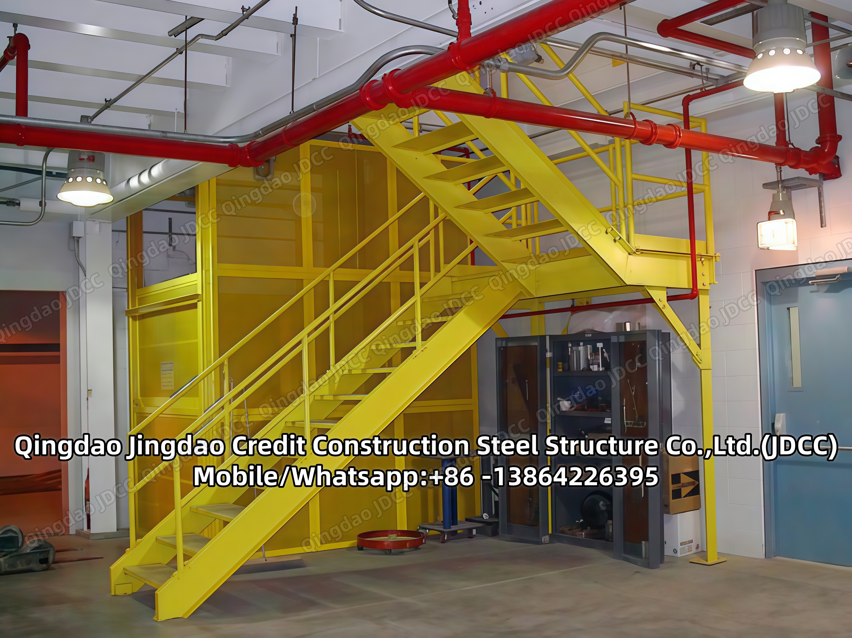 Industrial Plant Steel Stair Tower Video - JDCC